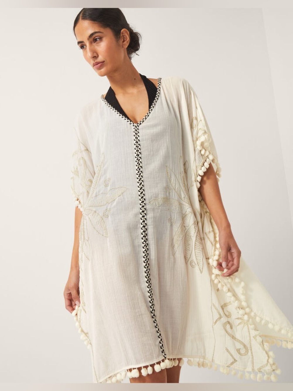 FABULOUS MONSOON LONDON - PENNY TASSEL EMBROIDERED KAFTAN - XL - BNWT